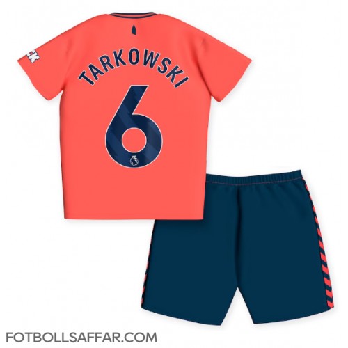 Everton James Tarkowski #6 Bortadräkt Barn 2023-24 Kortärmad (+ Korta byxor)